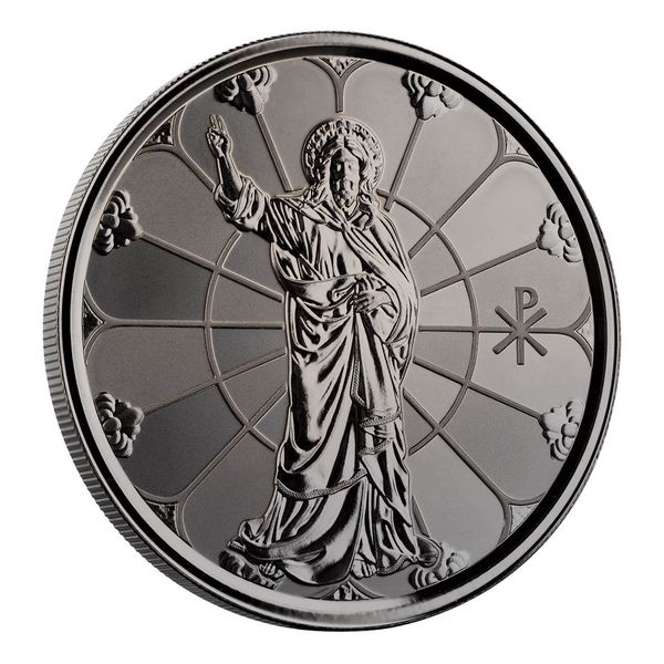 2022 Samoa Jesus Collection Christ The Light 1 Oz 999 Fine Silver Rhodium Coin 03