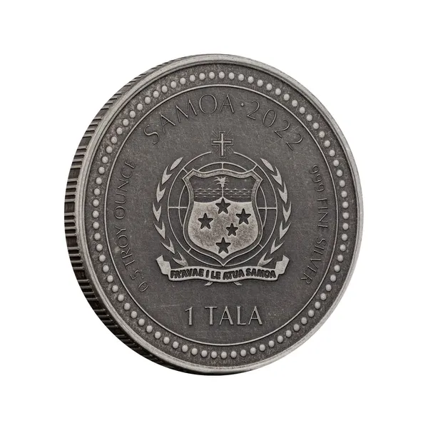 2022 Samoa Jesus Collection Christ The Light Half Oz 999 Fine Silver Antique Coin 1