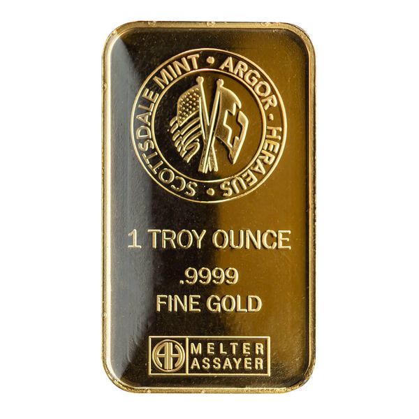 2022 Lunar Tiger 1 oz Gold Bar Certilock Scottsdale Mint 01