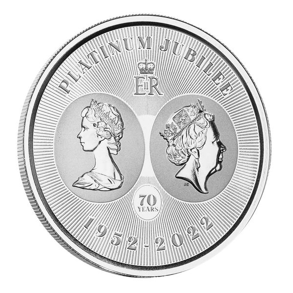 2022 Cayman Islands CIMA 1 Troy oz Silver Coin Queens 70th Platinum Jubilee Year Anniversary 05