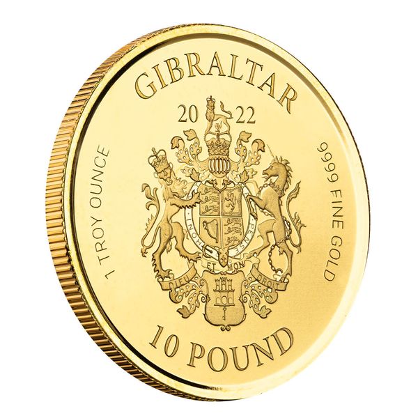 2022 Gibraltar War Elephant 1 Oz Gold Proof Coin 01