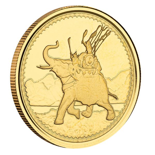 2022 Gibraltar War Elephant 1 Oz Gold Proof Coin 03