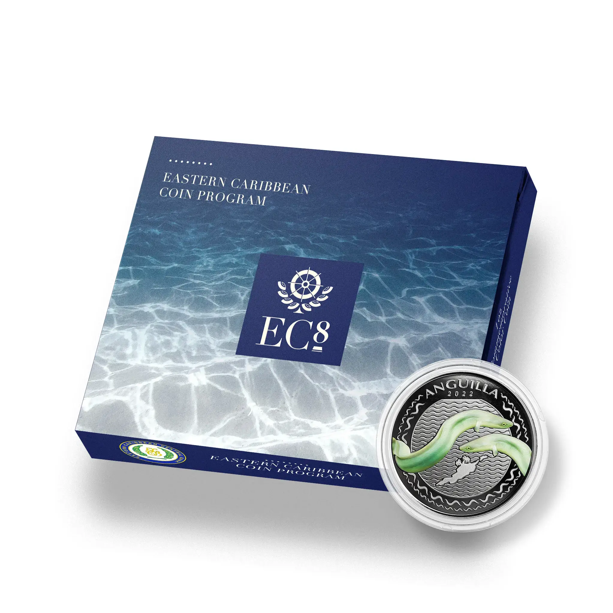 2021 Ec8 Anguilla 1 Oz Silver Coin Case