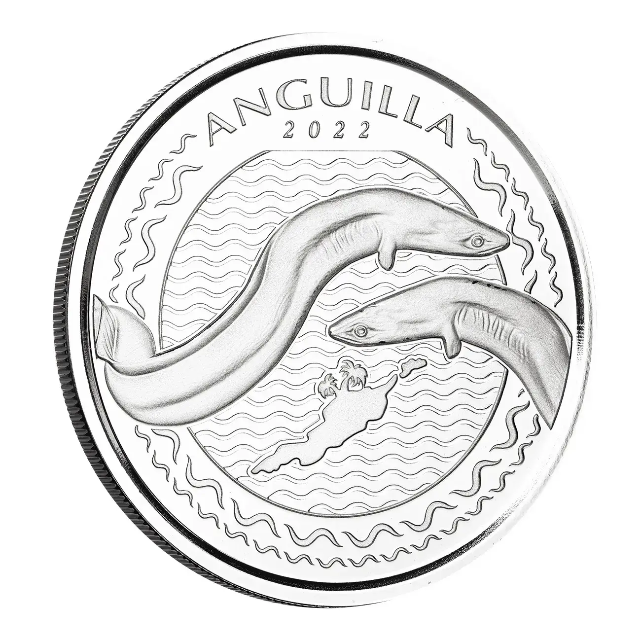 2022 Ec8 Anguilla 1 Oz Silver Coin Scottsdale Mint 02