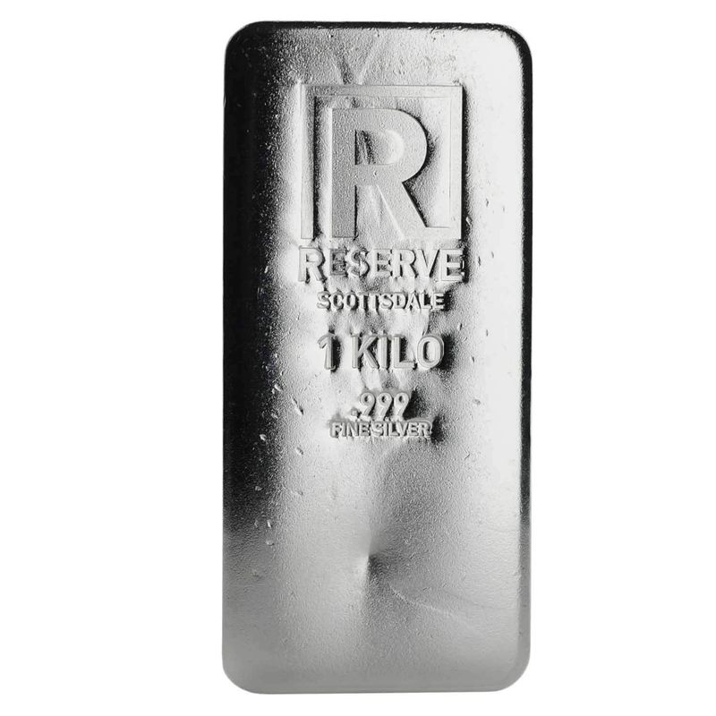 Scottsdale Reserve Cast One Kilo Silver Bar Scottsdale Mint