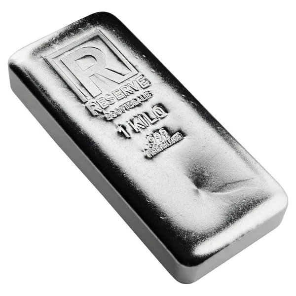 Scottsdale Reserve Cast One Kilo Silver Bar Scottsdale Mint