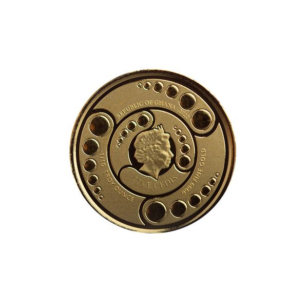 2022 Ghana Alien Tenth Oz Gold Bu Coin
