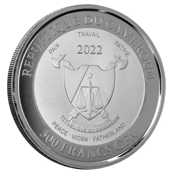 2022 Scottsdale Mint Cameroon Mandrill 1 Oz Silver Coin 01