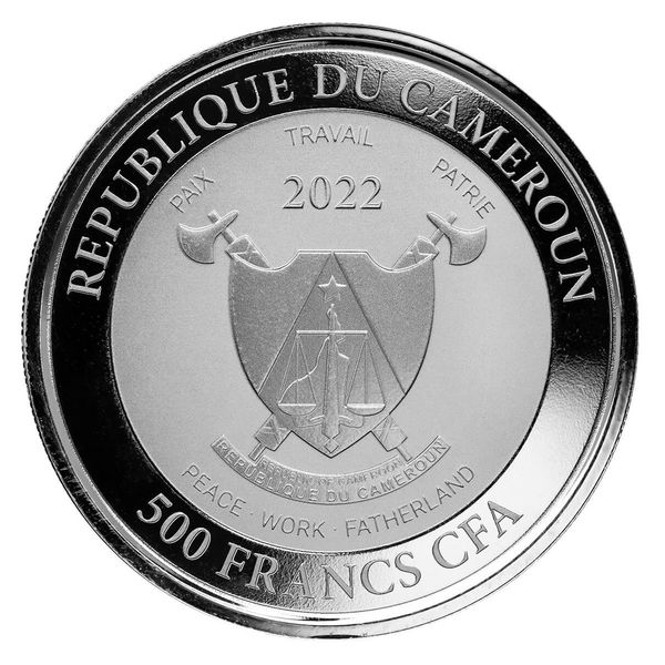 2022 Scottsdale Mint Cameroon Mandrill 1 Oz Silver Coin 02