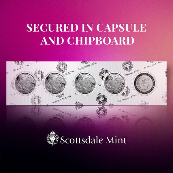 2022 Scottsdale Mint Ec8 Dominica Mountain Chicken 1 Oz Silver Proof Like Coin 04