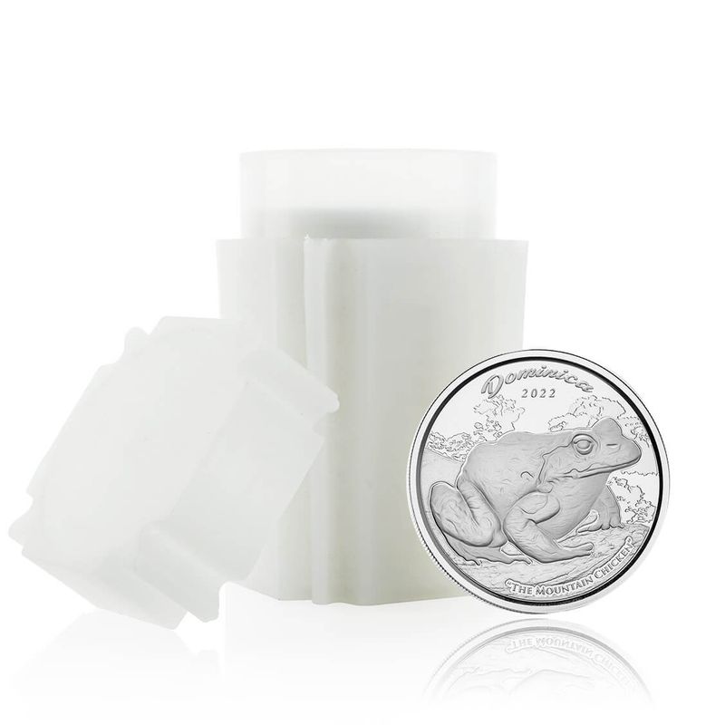 2022 Scottsdale Mint Ec8 Dominica Mountain Chicken 1 Oz Silver Proof Like Coin 11