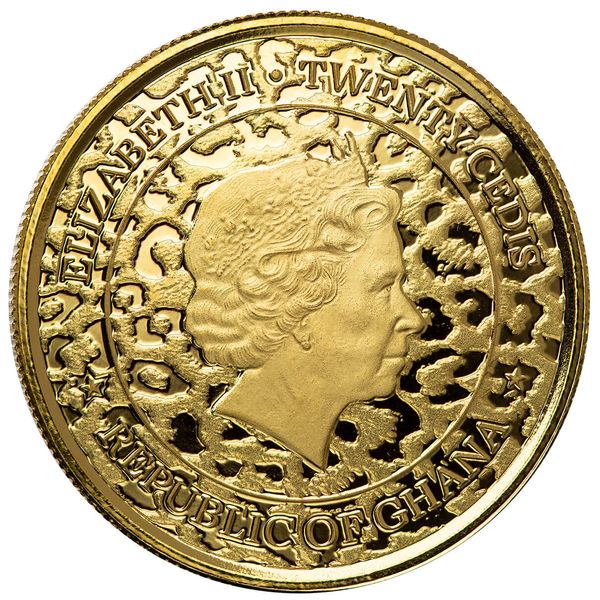 2022 Scottsdale Mint Ghana Leopard 1 Oz 9999 Gold Proof Coin 03