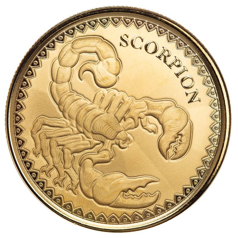 2022 Scottsdale Mint Republic Of Chad Scorpion 1 Oz Gold Proof Coin 06