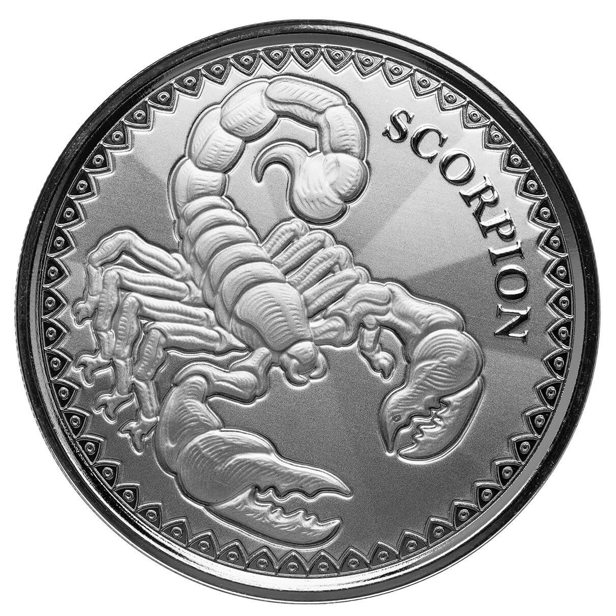 2022 Scottsdale Mint Republic Of Chad Scorpion 1 Oz Silver Proof Like Coin 04
