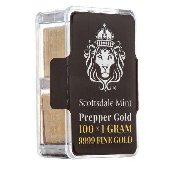 Scottsdale Prepper Gold 1 G X 100 Lion Gold Bar