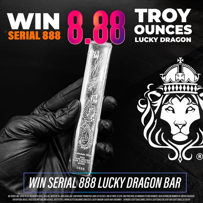 2023 Lucky Dragon Silver Bar Giveaway
