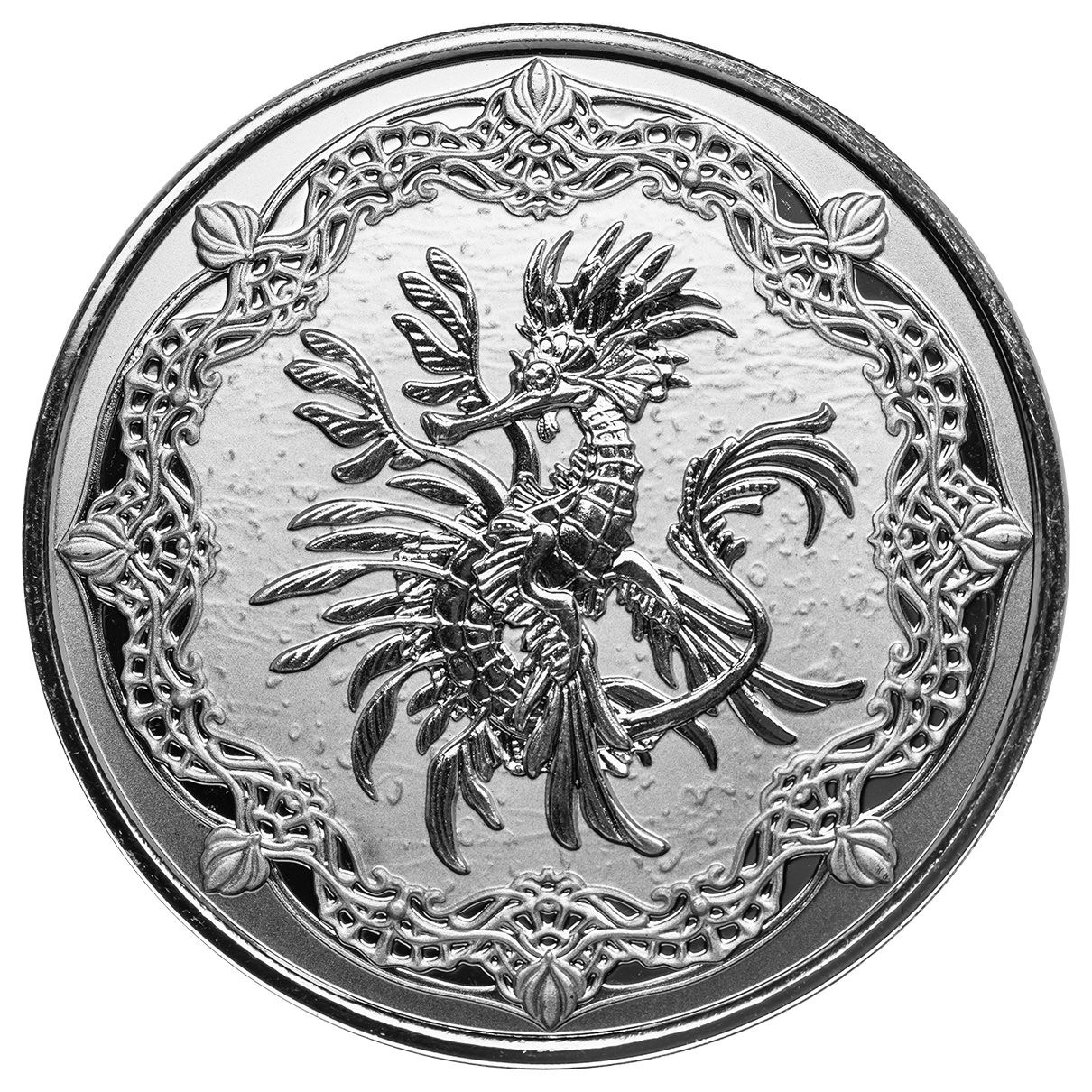 2022 Samoa Sea Dragon 1 Oz 999 Silver Proof Like Coin Scottsdale Mint 04