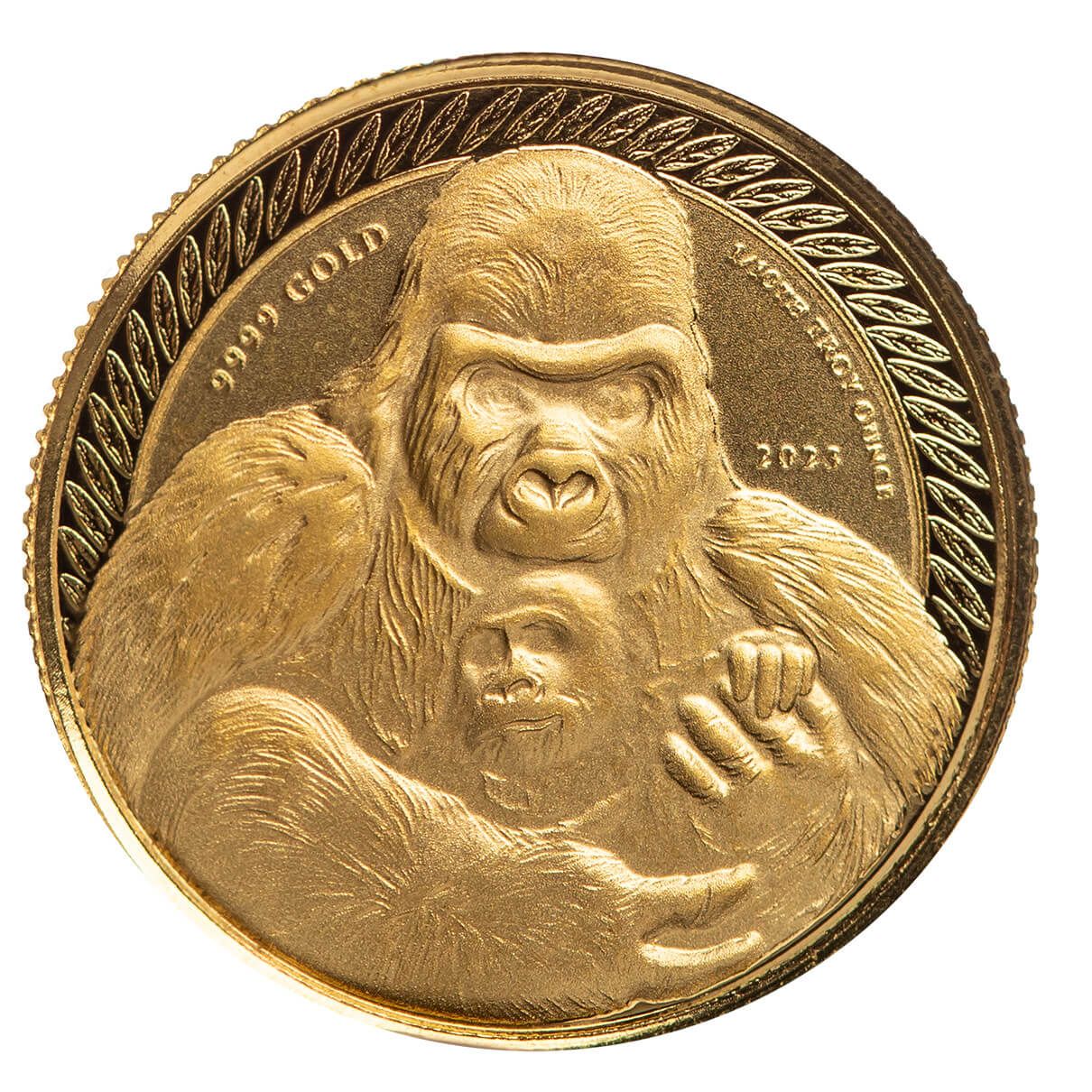 2023 Congo Silverback Gorilla One Tenth Troy Ounce Silver Coin Scottsdale Mint 04