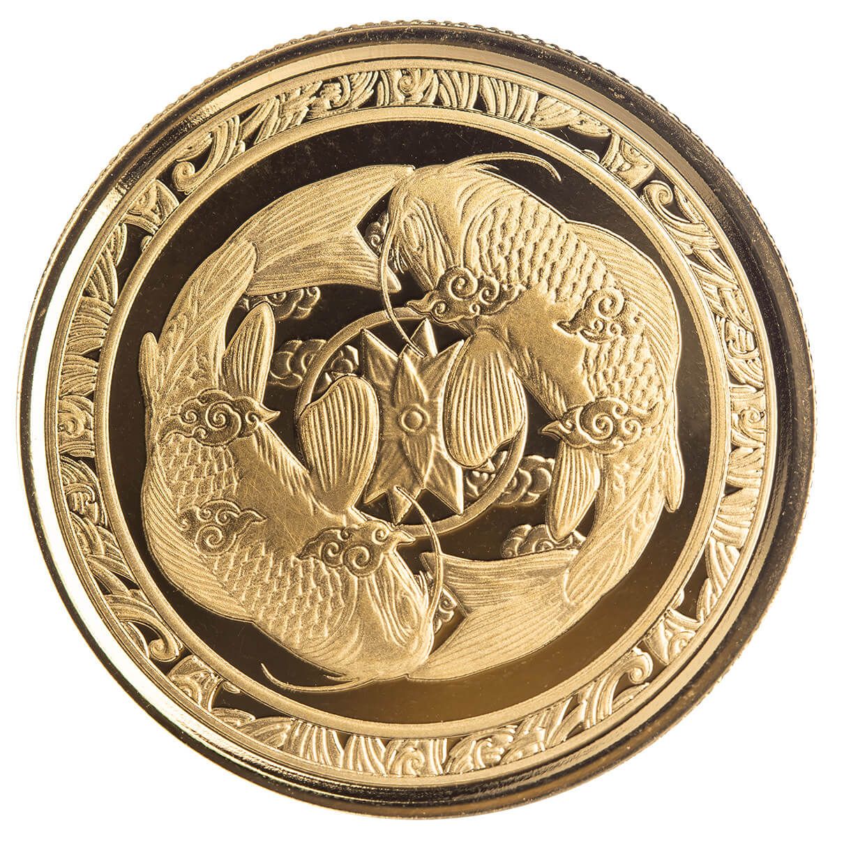 2023 Fiji Koi Fish 1 Troy Oz 9999 Fine Gold Proof Coin Scottsdale Mint 04