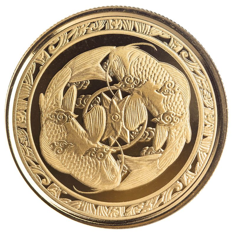 2023 Fiji Koi Fish 1 Troy Oz 9999 Fine Gold Proof Coin Scottsdale Mint 04