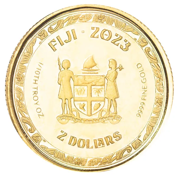 2023 Fiji Koi Fish One Tenth Troy Oz 9999 Fine Gold Proof Coin Scottsdale Mint 01