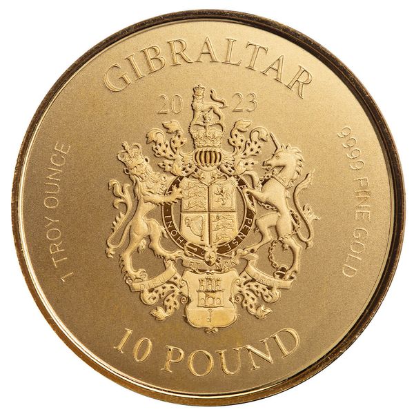 2023 Gibraltar Lady Justice 1 Oz 9999 Gold Proof Scottsdale Mint 02