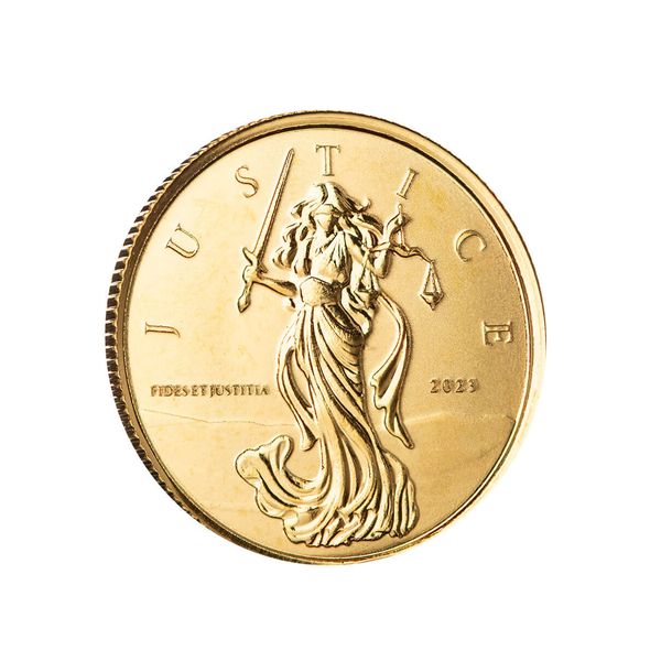 2023 Gibraltar Lady Justice Tenth Oz 9999 Gold Proof Like Scottsdale Mint 03