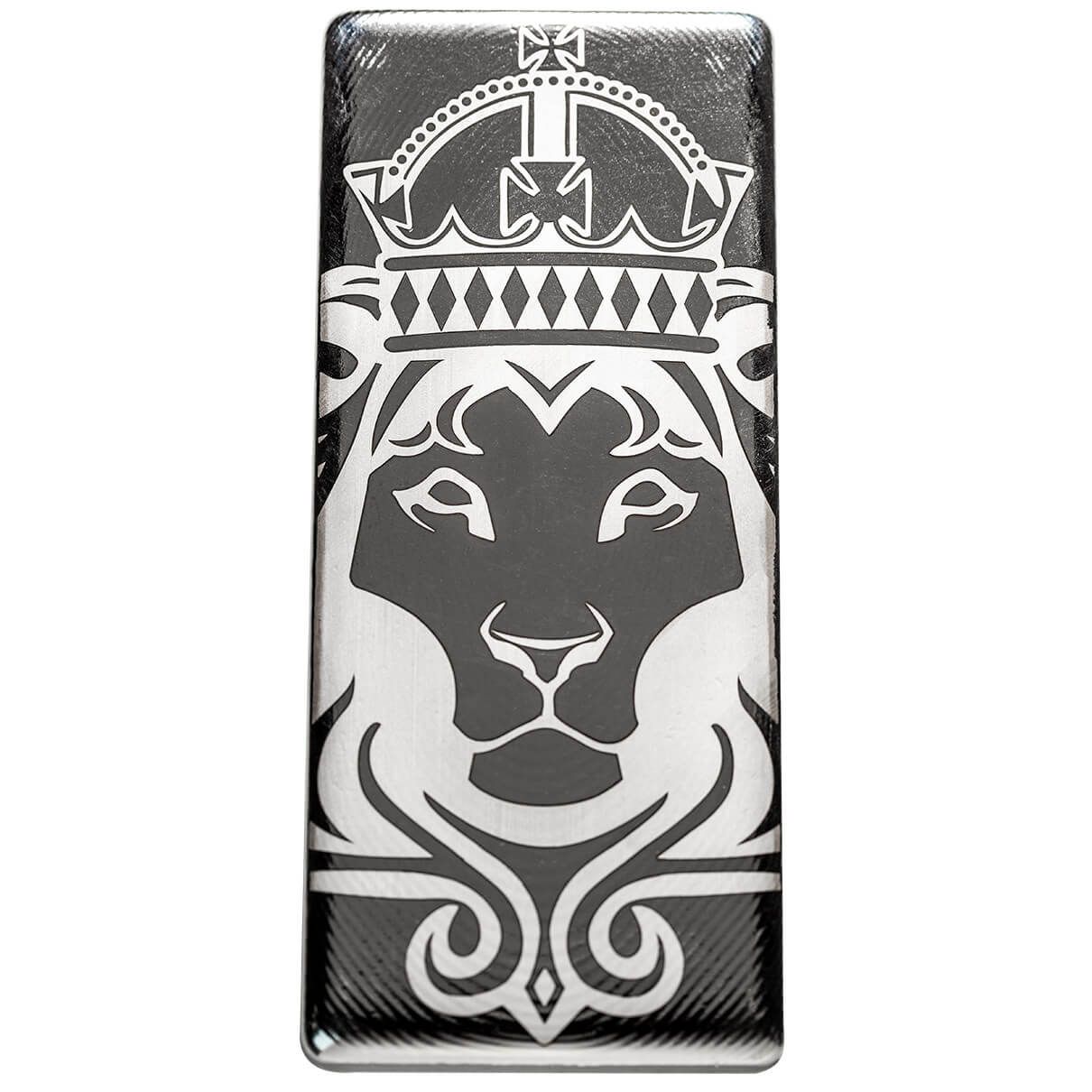 2023 Scottsdale Mint White Maned Lion 100 Troy oz 999 Fine Silver Cast Bar 04