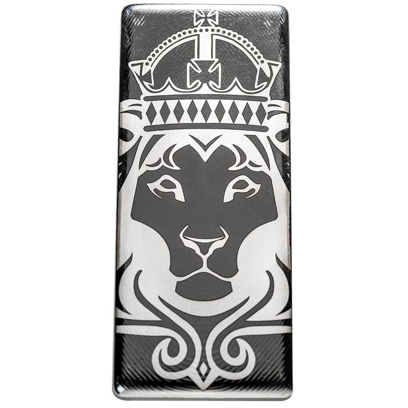 2023 Scottsdale Mint White Maned Lion 100 Troy oz 999 Fine Silver Cast Bar 04