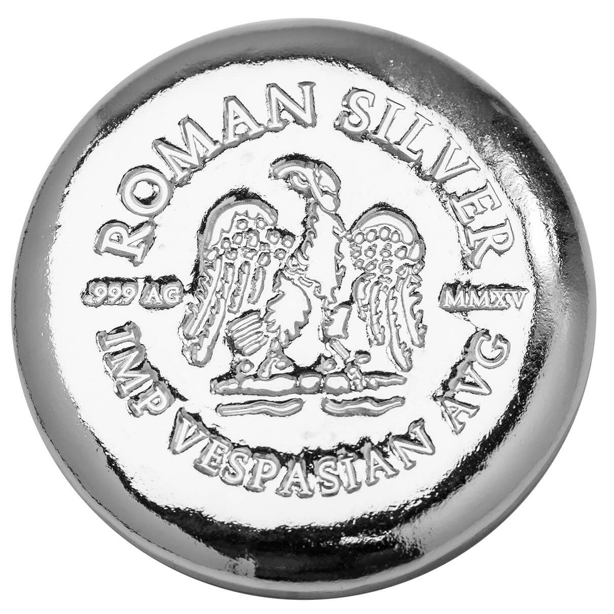 2023 Scottsdale Mint 5 Troy Oz 999 Silver Roman Imp Vesperian Aug Button 03