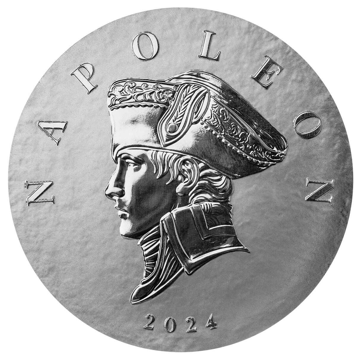 2024 Liberia Commander Series Napoleon Bonaparte 5 Troy oz 9999 Silver Proof Like Coin Scottsdale Mint 03