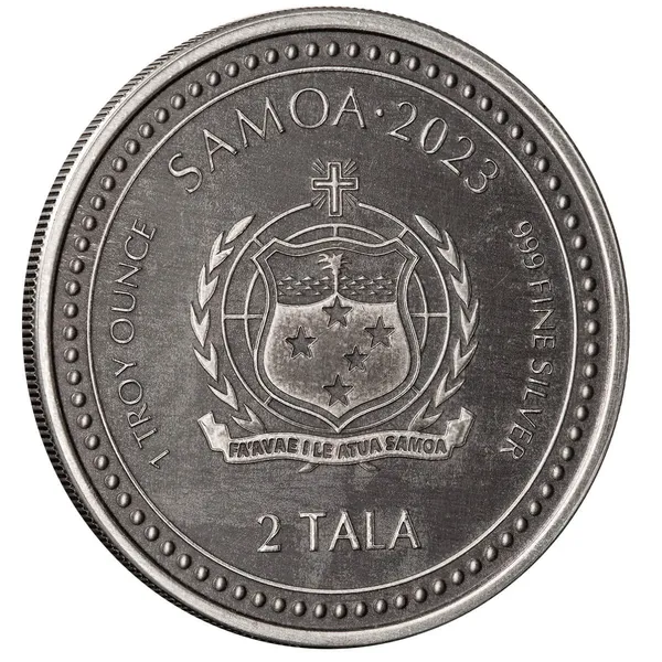 2023 Scottsdale Mint Samoa Jesus Collection The Teacher 1 Troy Ounce 999 Fine Silver Antique Coin 03