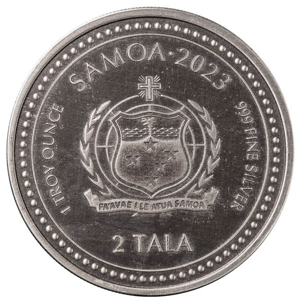 2023 Scottsdale Mint Samoa Jesus Collection The Teacher 1 Troy Ounce 999 Fine Silver Antique Coin 04