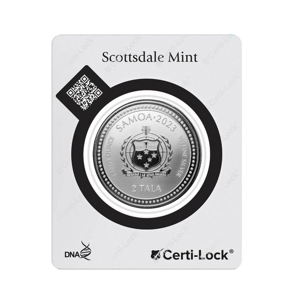 2023 Scottsdale Mint Samoa Jesus Collection The Teacher 1 Troy Ounce 999 Fine Silver With Color Coin 02