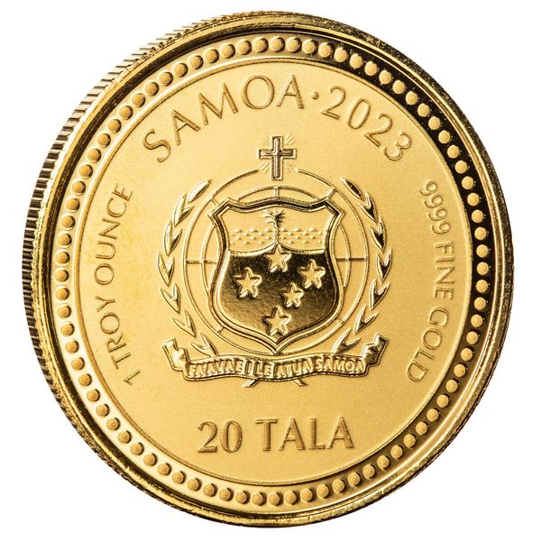 2023 Scottsdale Mint Samoa Jesus Collection The Teacher 1 Troy Ounce 9999 Fine Gold With Color Coin 05