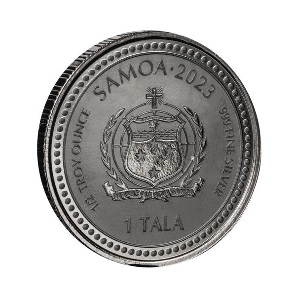 2023 Scottsdale Mint Samoa Jesus Collection The Teacher Half Troy Ounce 999 Fine Silver With Black Rhodium Plating Coin 03