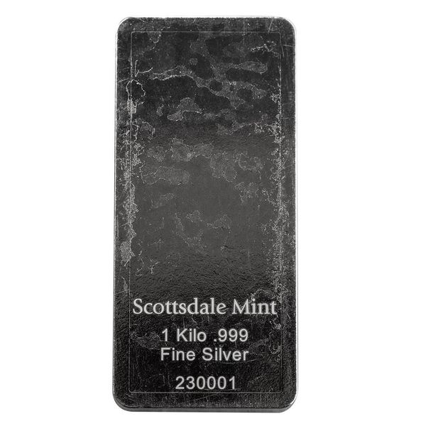 2023 Scottsdale Mint White Lion Kilo 999 Silver Bar 01
