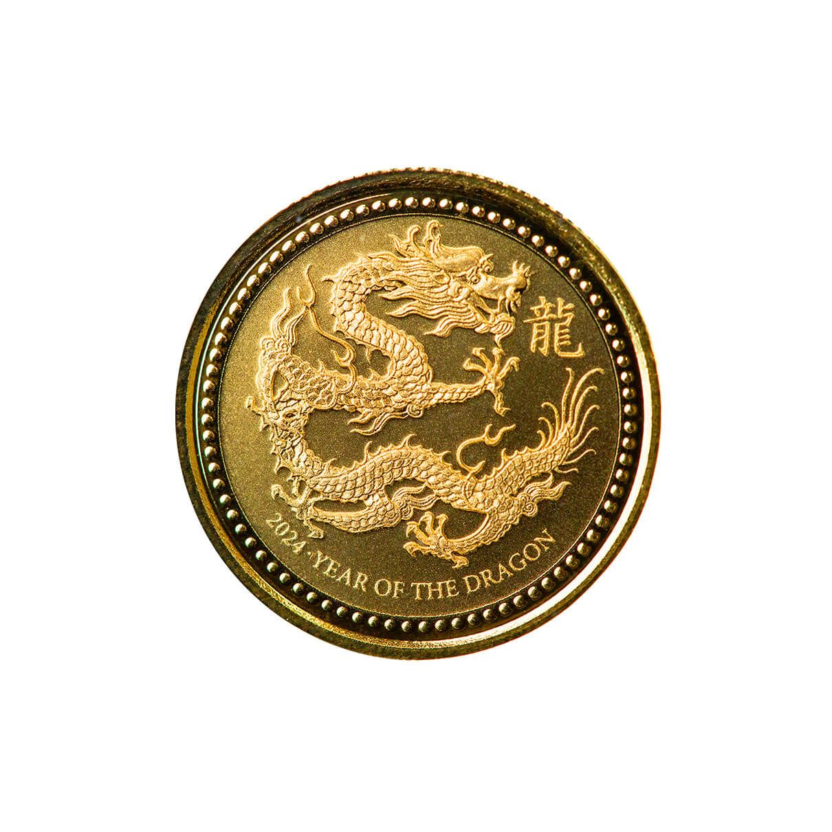 2024 Samoa Lunar Year Of The Dragon Tenth Oz 9999 Gold Coin 02