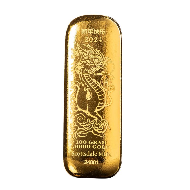 2022 Year Of The Tiger 100 G Gold Bar (copy)