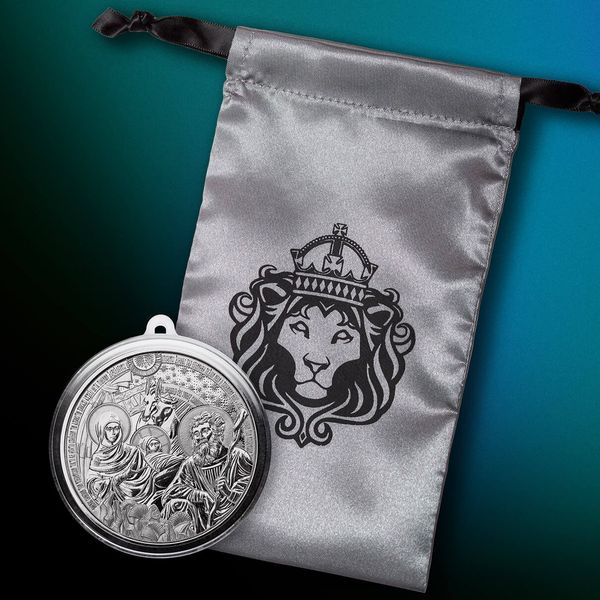 Christmas Bethlehem Nativity 1 Troy Oz 9999 Fine Silver Round Scottsdale Mint Holiday Coin 11