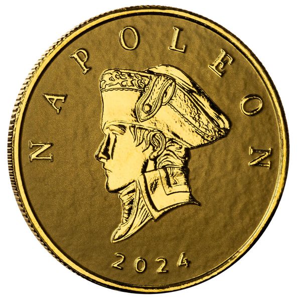 2024 Liberia Commander Series Napoleon Bonaparte 1 Troy Oz 9999 Fine Gold Coin Scottsdale Mint 5