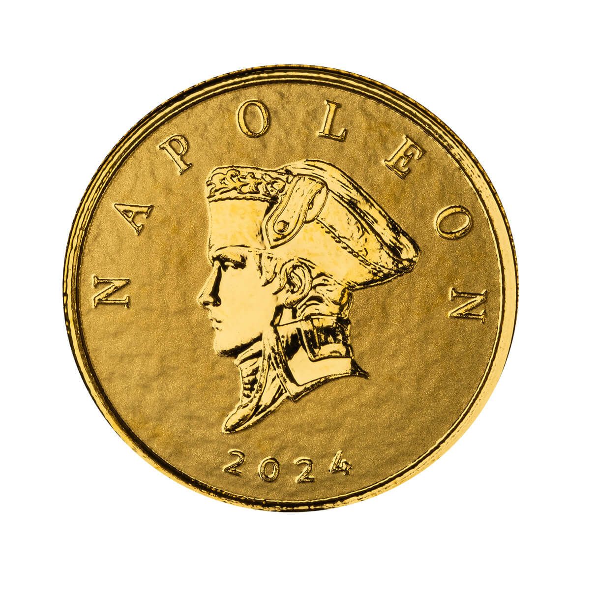 2024 Liberia Commander Series Napoleon Bonaparte Tenth Troy Oz 9999 Fine Gold Coin Scottsdale Mint 4