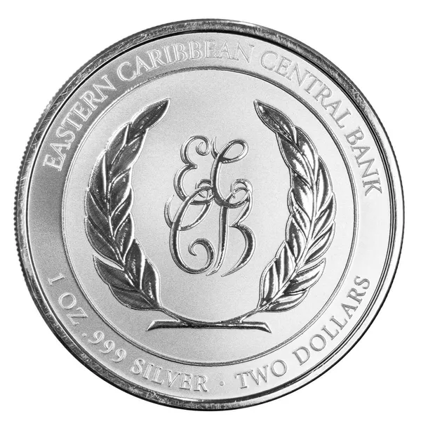 2023 Ec8 St Lucia Coat Of Arms 1 Troy Ounce 999 Fine Silver Proof Like Coin 08