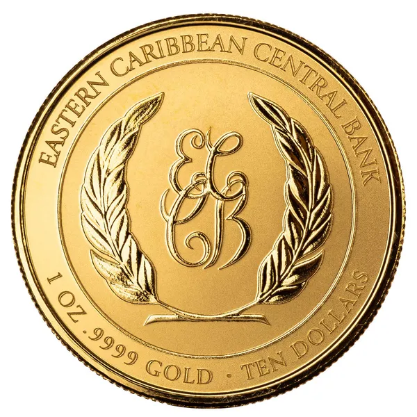 2023 Ec8 St Lucia Coat Of Arms 1 Troy Ounce 9999 Fine Gold Bu Coin 04