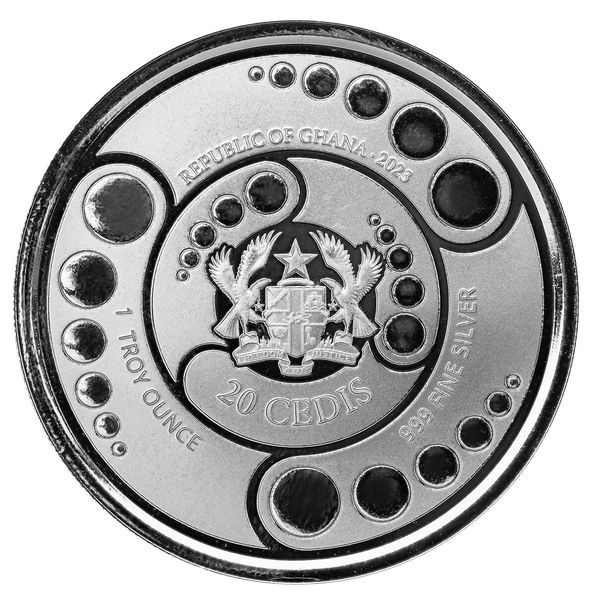 2023 Ghana Alien 1 Troy Ounce 999 Fine Silver Proof Like Coin Scottsdale Mint