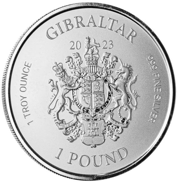 2023 Gibraltar War Elephant 1 Troy Oz 999 Fine Silver Coin Scottsdale Mint 02