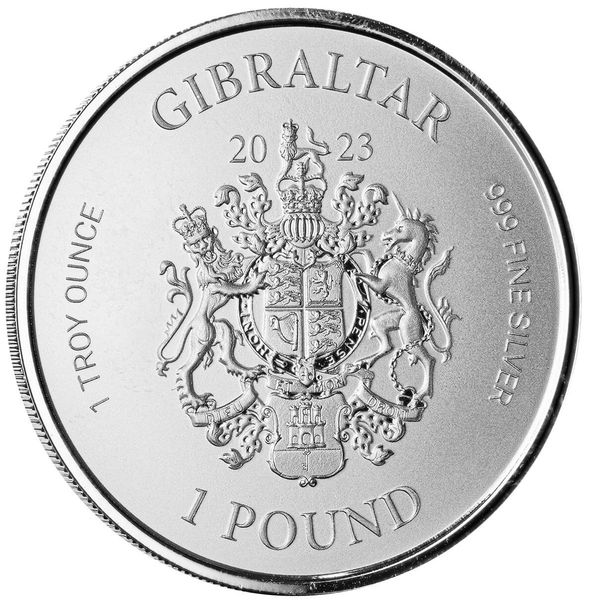 2023 Gibraltar War Elephant 1 Troy Oz 999 Fine Silver Coin Scottsdale Mint 02