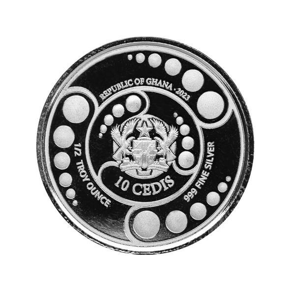 2023 Scottsdale Mint Ghana Alien Invasion Is Here One Half Troy Ounce 999 Fine Silver Proof Color Coin 02