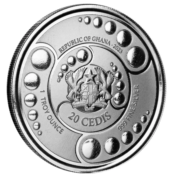 2023 Scottsdale Mint Ghana Alien Invasion Is Here One Troy Ounce 999 Fine Silver Proof Like Coin 01