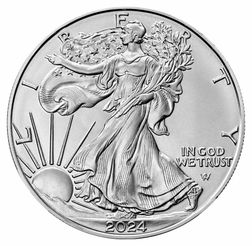 2024 1 Oz American Silver Eagle Coin Bu 284458 Slab